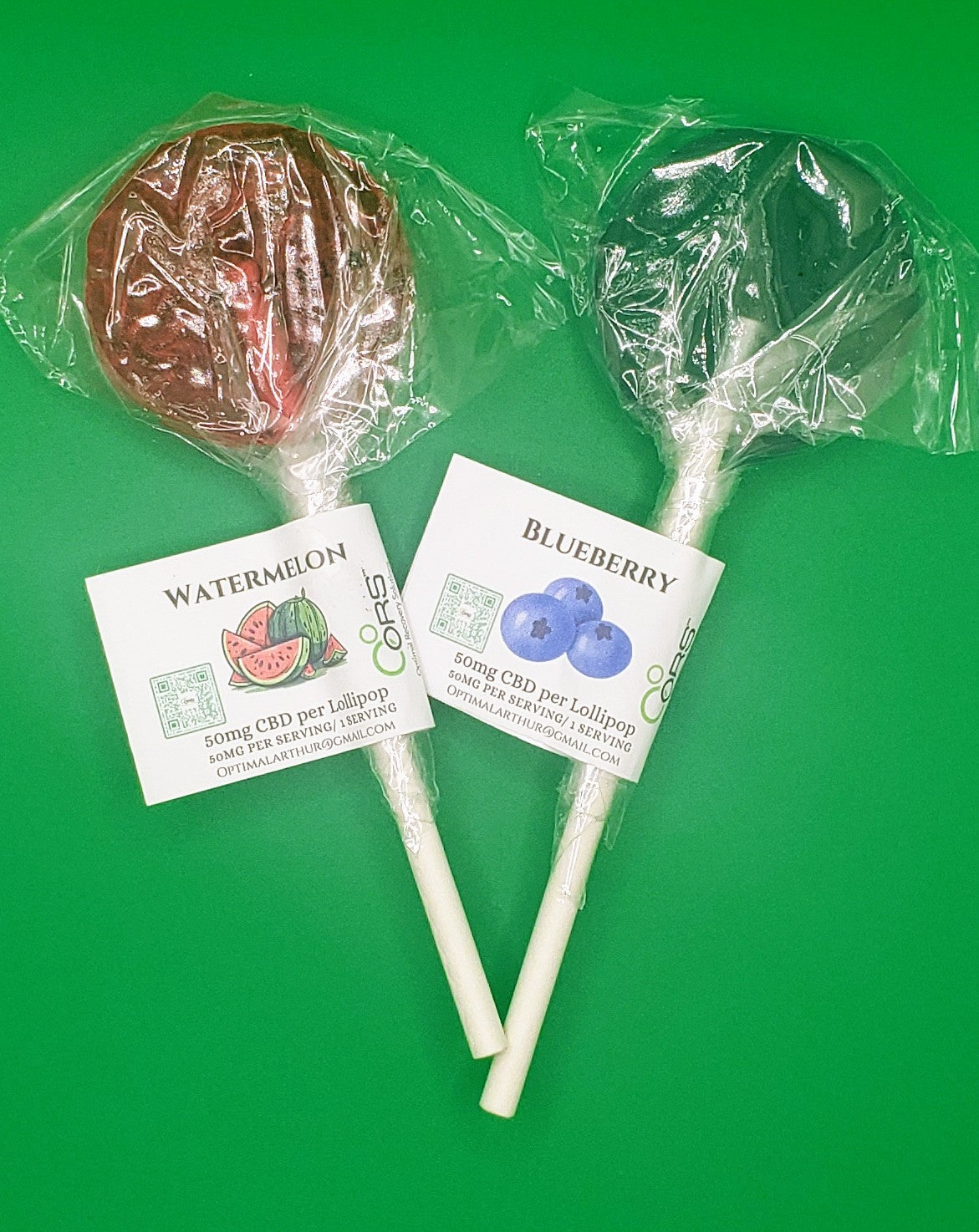 50MG CBD Lollipops Blueberry