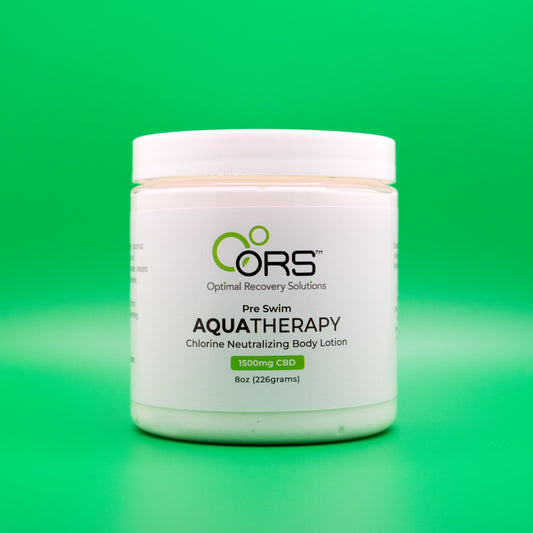 ORS Pre-Swim Aqua Therapy Chlorine Neutralizing Body Lotion – Unscented Sunscreen 1500mg 8oz CBD