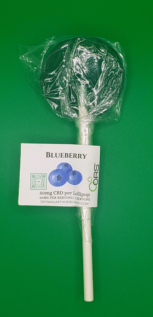 50MG CBD Lollipops Blueberry