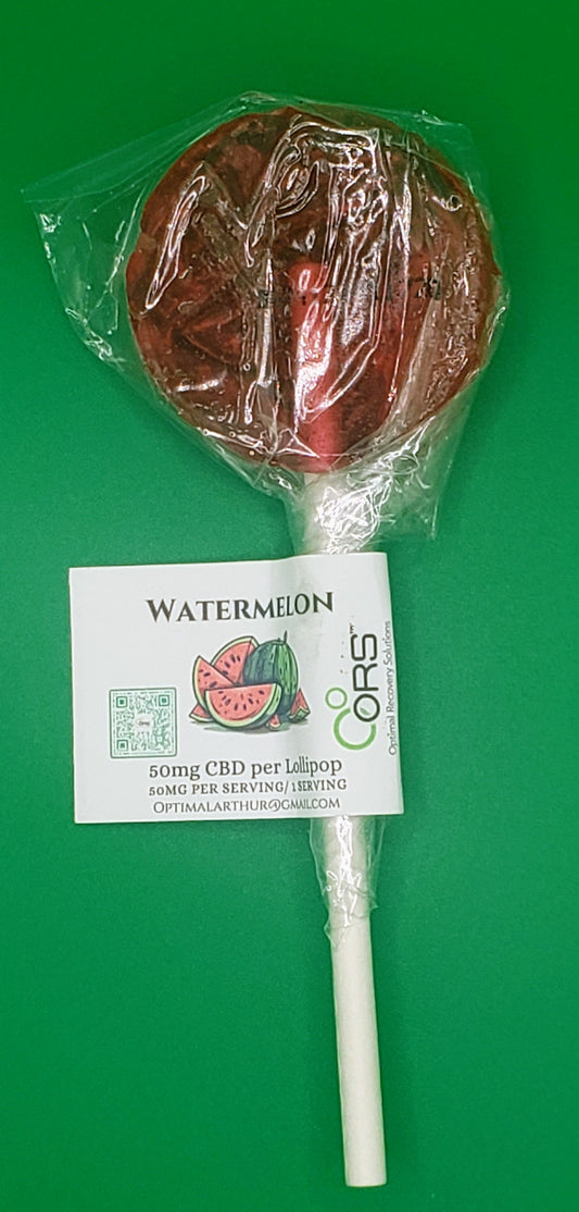 50MG CBD Lollipops Watermelon